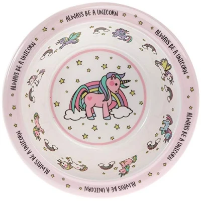 Obrázek lesser and pavey LP42493A dětská miska jednorožec 1 kus 284 ml příslušenství, plast, vícebarevná