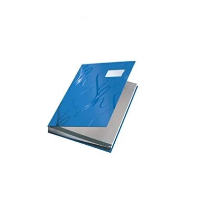 Obrázek Leitz 57450035 podpisová kniha Design, 18 přihrádky, modrá
