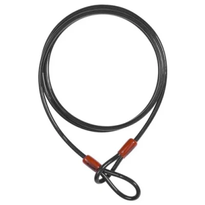 Obrázek ABUS Smyčkový kabel Cobra 10 ocelové lanko opláštěné plastem pojistka pro příslušenství jízdních kol a motocyklů délka 1,4 metru, tloušťka mm, černá