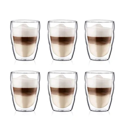 Obrázek BODUM 10484 10 12 Pilatus sada se 6 sklenicemi Thermo Double Paroi 25 cl, průhledná