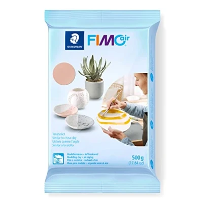 Obrázek STAEDTLER na vzduchu schnoucí modelovací hmota FIMO air, světle růžová, okamžitě použitelná, není nutný proces hoření, 500 g, příjemná omak, nelepí, min. 95 % přírodních surovin, 8100 43