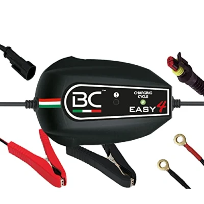 Obrázek BC Battery 700BCE4P Controller EASY 4, inteligentní nabíječka baterií a udržovací se 4 nabíjecími cykly pro všechny 12V olověné autobaterie motocyklové baterie, 1 Amp