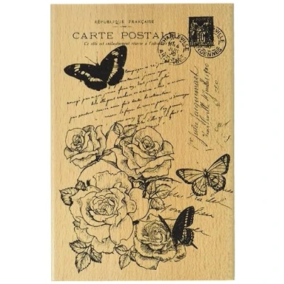 Obrázek Florilèges Design fha213008 Stempel Scrapbooking Karte Shabby beige 15 x 10 2,5 cm