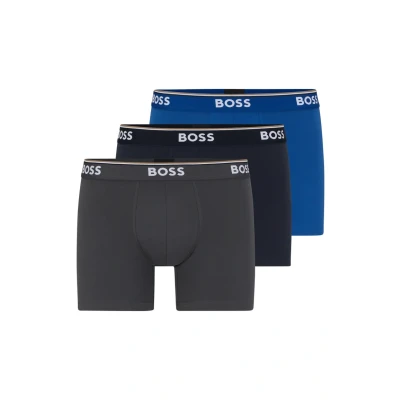 Obrázek BOSS Power 3 PACK Boxerky, Muži, Velikost: Medium, Open blue