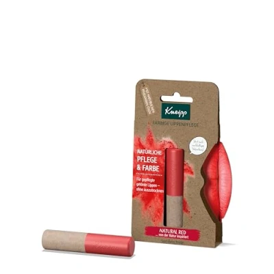 Obrázek Kneipp Barevná péče o rty Natural Red, přírodní a barva pro pěstěné tónované 35 g
