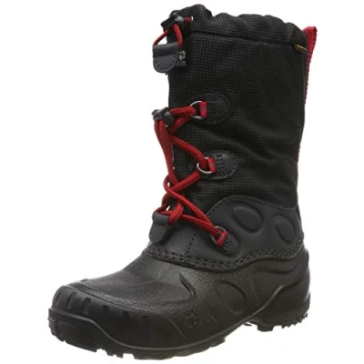 Obrázek Jack Wolfskin Unisex dětské sněhule Iceland Texapore High K, Černá červená