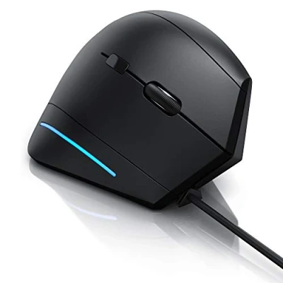 Obrázek CSL optická vertikální USB myš provedení s kabelem ergonomický design prevence proti myši, tenisovému ramenu obzvlášť šetrná k pažím 6 tlačítek