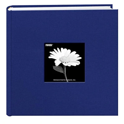 Obrázek Fotoalbum s látkovým rámem, 200 kapes, na 10 x 15 cm, kobaltově modrá