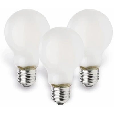 Obrázek Müller Licht Retro LED žárovka nahrazuje 40 W, sklo, E27, 4 stříbrná, 6 x 10, cm, 3 jednotky, 400289_Set