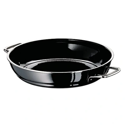 Obrázek Silit Profesionální servírovací pánev 28 cm, pekáč, hrnec na dušení 3 l, funkční keramika Silargan, indukční, černá