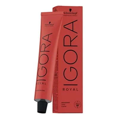 Obrázek Schwarzkopf Professional Igora Royaltakeover permanentní barva na vlasy krémová, č. 7 764 střední blond měď čokoláda béžová, 60 ml