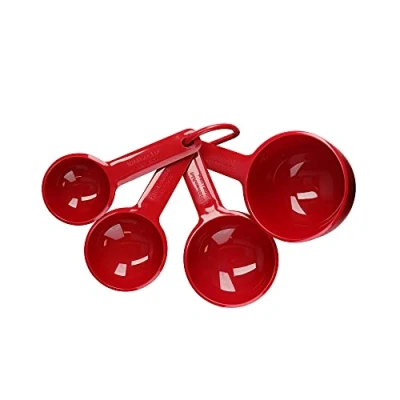 Obrázek KitchenAid 4er Set Messbecher, Spülmaschinenfest, ineinander stapelbar Empire Rot