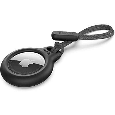 Obrázek Belkin AirTag pouzdro se smyčkou (Secure Holder ochranné pro Air Tag, doplněk s ochranou proti poškrábání) černé