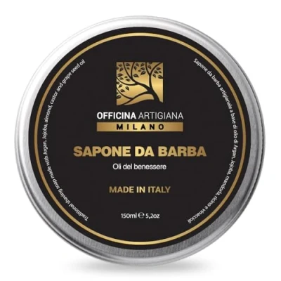 Obrázek OFFICINA ARTIGIANA MILANO Tradiční mýdlo na holení 5 wellness olejů, 150 ml