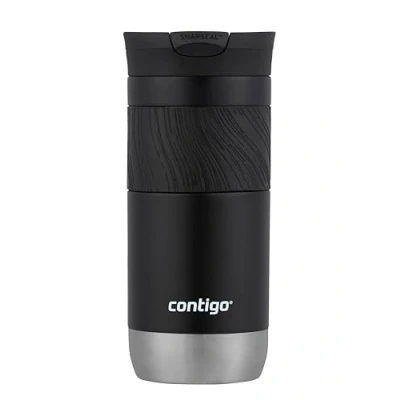 Obrázek Contigo Termohrnek Byron Snapseal termoska z ušlechtilé oceli termoláhev odolná proti vysušení hrnek na kávu s sebou víkem bez BPA Licorice 470 ml