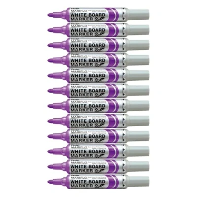 Obrázek Pentel Maxiflo MWL5M Boardmarker 12 Stück violett