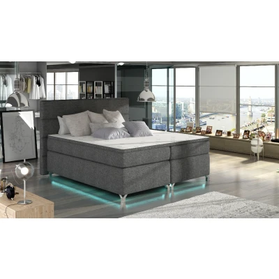 Obrázek Boxspring Amadeo 140x200 s LED podsvícením Materiál / Dekor: Sawana 05