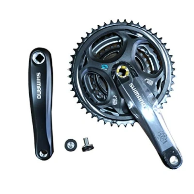 Obrázek Shimano Altus FC M311 square taper chainset, 8 speed, 48/38 / 28T, černý, 170 mm