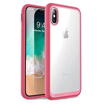 Obrázek SUPCASE iPhone XS Max pouzdro Premium Case Hybrid na mobil Transparentní ochranné Backcover [Unicorn Beetle Style] pro Apple 6. 5 palce 2018 (růžová)