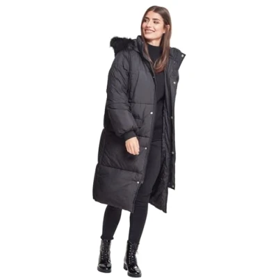 Obrázek Urban Classics Curvy Ladies Oversize COAT Zimní kabát, Ženy, Velikost: 4XL, Black/black