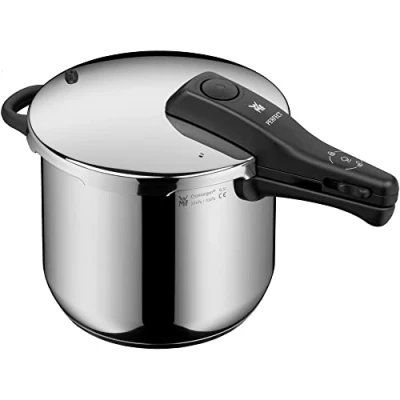 Obrázek WMF Perfect One Pot tlakový hrnec, indukční 6,5 l, parní velký signál vaření, 2 stupně odnímatelná rukojeť poklice, nerezová ocel Cromargan