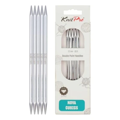 Obrázek KnitPro K12132 Punčochové pletací jehlice, mosaz, vícebarevné, 5,5 mm, 5