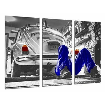 Obrázek Wandbild Oldtimer, Volkswagen Käfer, 97 x 62 cm, Holzdruck XXL Format Kunstdruck, ref.26594