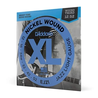 Obrázek D&#039;Addario Kytarové struny E kytara pro elektrické kytary elektrická EJ21 Jazz Light, 1252 1 kus