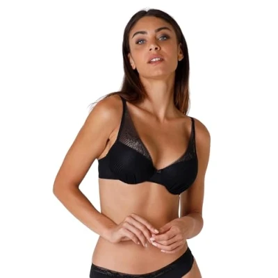 Obrázek Lovable Podprsenka s vycpanými košíčky Sensual Touch Exclusive dámská, Černá (Nero 004)