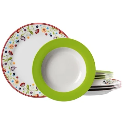 Obrázek Ritzenhoff &amp; Breker Jídelní servis Doppio Shanti, 8dílný, porcelánové nádobí, zelené