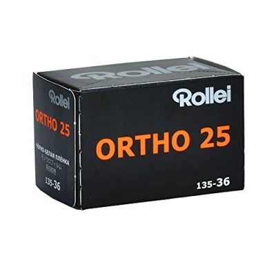Obrázek Rollei Ortho 25 Plus Schwarzweiß Negativfilm 35 mm 36 Aufnahmen ISO Hohe Detailtreue &amp; Feines Korn