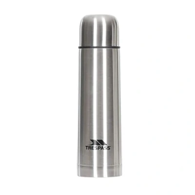 Obrázek Trespass Thirst 50X, Silver, nerozbitná termoska z ušlechtilé oceli, 500 ml pro teplé nebo studené nápoje, stříbrná