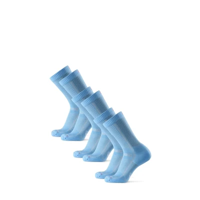 Obrázek Danish Endurance LONG Distance Running CREW 3 PACK Sportovní ponožky, Muži, Velikost: 43 47, Light blue