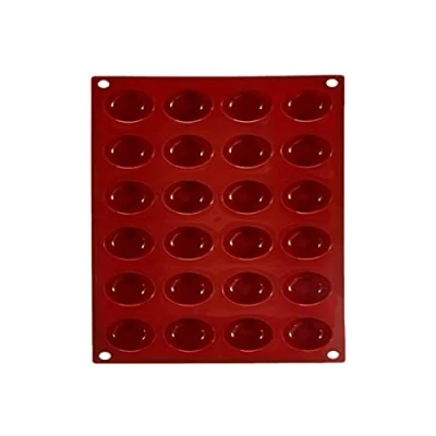Obrázek Silikomart Silikonová pečicí forma POMPONETTES SF009, červená
