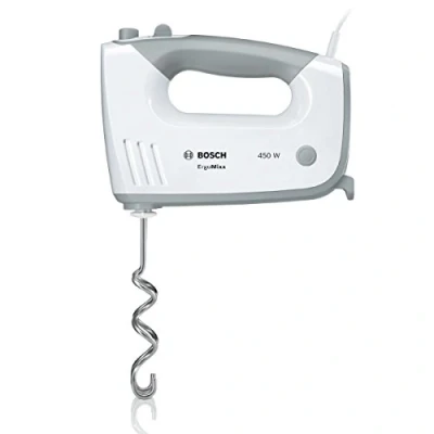 Obrázek Bosch MFQ36400 ruční šlehač Ergomixx, 450 wattů, Bílá/Šedá, bílá