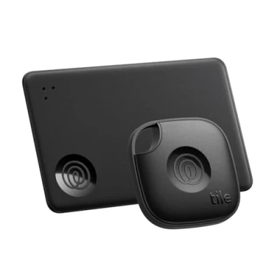 Obrázek Tile by Life360 Starter Pack (2024) Bluetooth Tracker und Gegenstandfinder für Schlüssel, Geldbörsen mehr. iOS &amp; Android kompatibel. Handy Finder. 2er (Schwarz Mate/Slim)