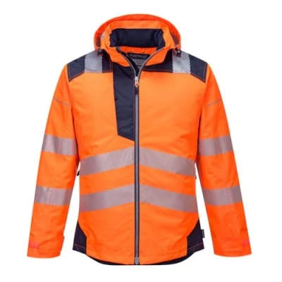 Obrázek Portwest Oblečení Pw t400ynrl bunda do deště Vision vysoká viditelnost, Arancione, XL EU