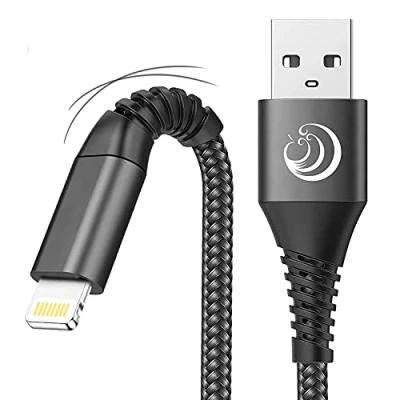 Obrázek nabíjecí kabel Pro iPhone, Lightning [2Pack 2M+1M] iPhone rychlonabíjecí MFi certifikovaný Nylon Fast USB SE 2020 11 12 13 14 Max XS XR X 8 7