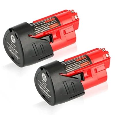 Obrázek 2x Waitley M12 12V 3Ah náhradní akumulátor pro Milwaukee Li ion 48 11 2411 2440 2402 nástroje..