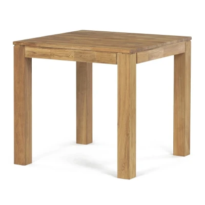 Obrázek Jídelní stůl 80x80x75 cm, masiv DUB bílý, povrchová úprava olejem, nohy 8x8 cm DS H080
