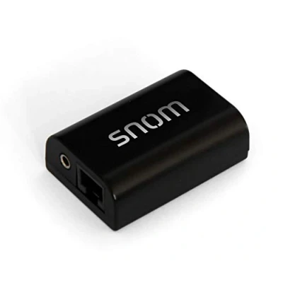 Obrázek Snom EHS Wireless Headset Adapter specifické protokoly EHS, signalizace vyzváněcího tónu, DHSG standard, není nutný žádný dodatečný síťový zdroj), černý, 00002362