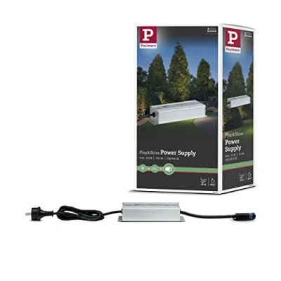 Obrázek Paulmann 988. 50 Outdoor Plug &amp; Shine Power Supply IP44 230/24V DC 150W 98850 Trafo transformátor venkovní světla