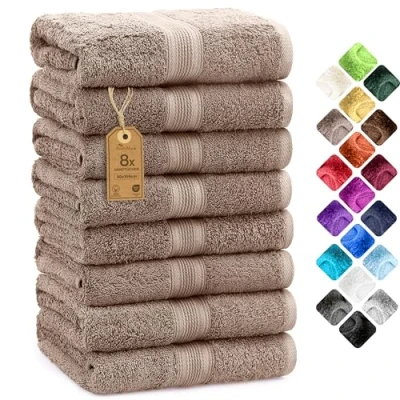 Obrázek HT0842 froté ručníky NM od NatureMark , balení po 8 ks, 50 x 100 cm, 100% bavlna