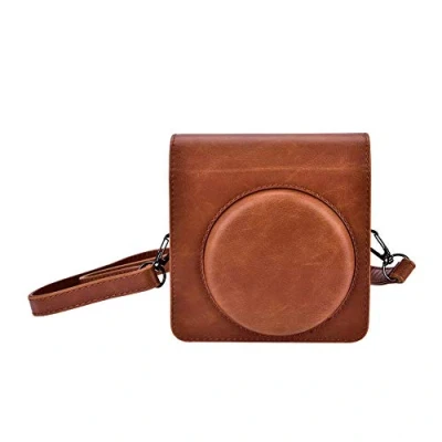 Obrázek EBTOOLS for Square Sq6 Fuji Taška pouzdro Pu Kůže Ochranné S ramenním popruhem pro fotoaparát Fujifilm (hnědá), Hnědá, casualclassicpractical