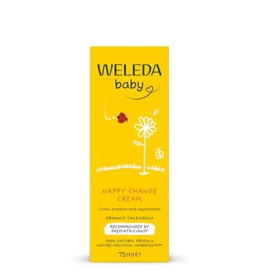 Obrázek WELEDA Bio Baby měsíček krém na ochranu ran 75 ml přírodní kosmetika mast rány / dětský pro citlivé dětské pokožky v oblasti plenek. Pomáhá při zarudnutí, podrážděné kůži a