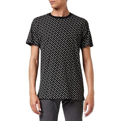 Obrázek Urban Classics Allover LOGO TEE Triko s potiskem, Muži, Velikost: Large, Black