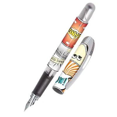 Obrázek Online Plnicí pero College Wow, inkoustové pro praváky, ergonomická rukojeť, vysoce kvalitní iridium, standardní kazety, vč. kombinované patrony modré, vhodné alergiky