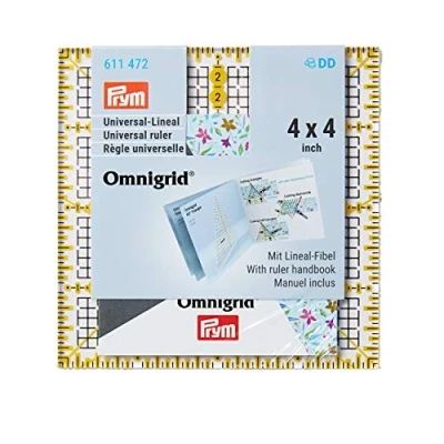 Obrázek Prym 611472 Universal 4 x inch Omnigrid Lineal, Kunststoff, transparent