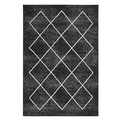 Obrázek Tkaný koberec Bolonia s ornamenty běhoun moderní polypropylen Öko Tex 100 v antracitové barvě, 120 cm x 170