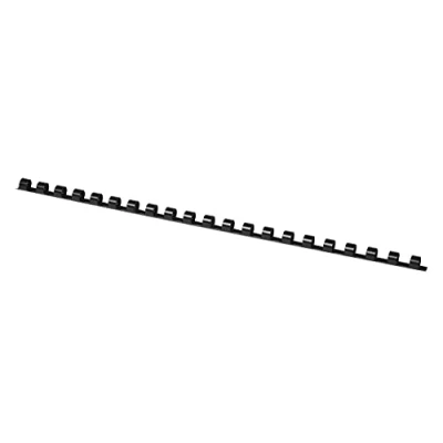 Obrázek OFFICE PRODUCTS 20240815 05 plastový vázací hřbet 100 kusů DIN A4 8 mm (45 stran) vázacích hřebenů na vazbu plastové vázání plast barva: Černá